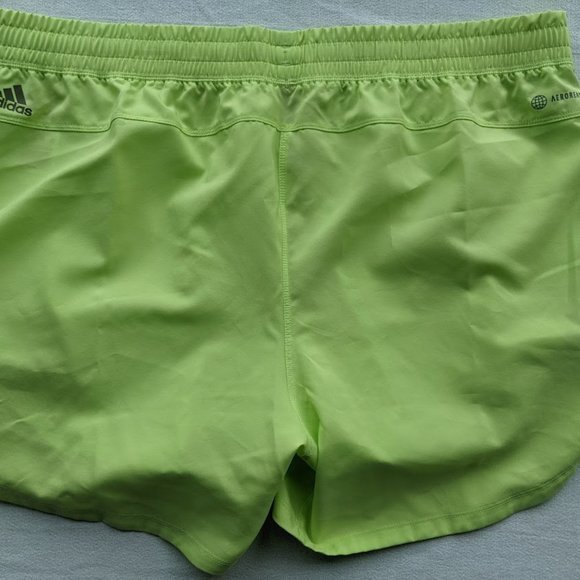 Women's Adidas Pacer Shorts Size XL Green Running Training Gym Snap Side NEW - Picture 5 of 5